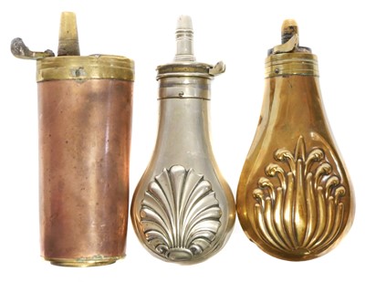 Lot 133 - Sykes combination powder and bullet flask, the...
