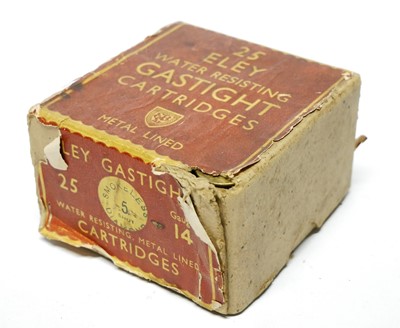 Lot 663 - Eley 14 bore boxed set of 25 cartridges, paper...