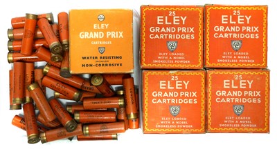 Lot 667 - 28 bore vintage ammunition, to include five...