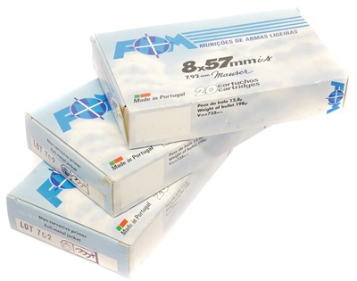 Lot 630 - FOM 7.92 / 8x57 ammunition, 50 rounds with 198...