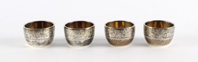 Lot 18 - A Set of Four Victorian Silver Cups