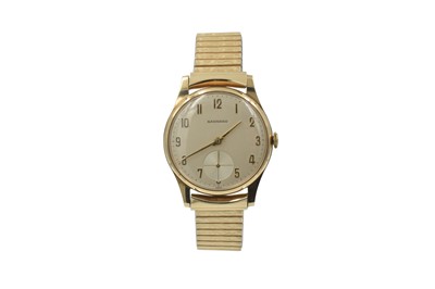 Lot A 9ct gold vintage watch, by Garrards