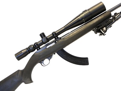 Lot Ruger 10-22 semi automatic .22lr rifle and...