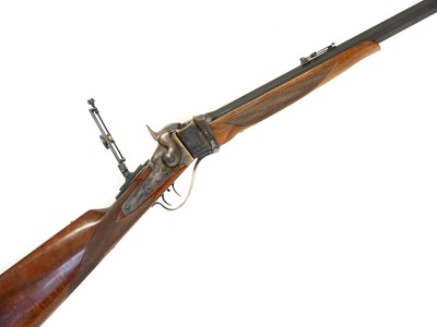 Lot Pedersoli Sharps 45-70 falling block rifle,...