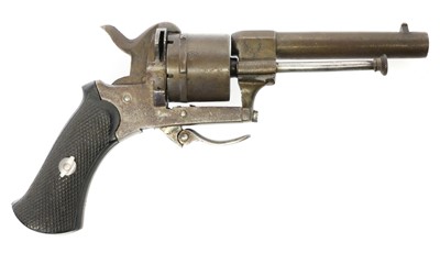 Lot Belgian 7mm pinfire revolver, 3inch sighted...