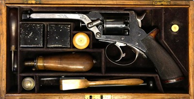 Lot Cased Parker Field / Tranter 4th model 54 bore...