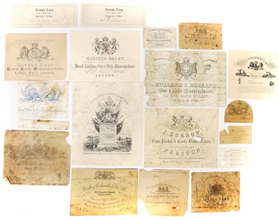 Lot Folder of trade plates for interior of case...