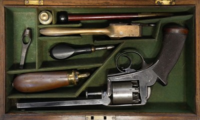 Lot Cased Deane Adams and Deane model 1851 54 bore...