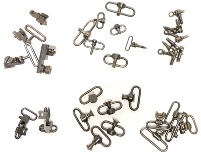 Lot Collection of various sling loops and eyes.