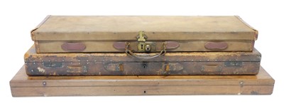 Lot Three gun cases, the first a 19th century...