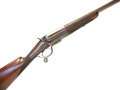 Lot Tolley 8 bore single barrel shotgun, serial...