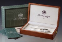 Lot 61 - Montegrappa fountain pen and ball point pen.