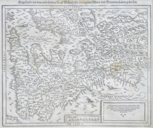 Lot 78 - Sebastian Munster, British Isles, woodcut map.