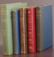 Lot 87 - Watson, A.E. Sketches in the hunting field, 1880, red morocco spine, marbled boards and four other volumes including Beckford, P. Thoughts on hunting