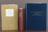 Lot 112 - Platt, J.W., The History of Antiquities of Nantwich, 1918, rebound in maroon cloth, new end papers and two other volumes including Providence Improved