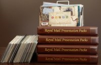 Lot 117 - Collection of presentation packs in four albums and loose in box, with issues to 2013 and including Olympic sheet lets.