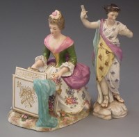 Lot 189 - Paris porcelian figure of a lady   modelled
