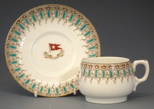 Lot 233 - White Star line cup and saucer.