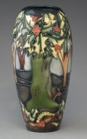 Lot 242 - Moorcroft vase  decorated with Holly Hatch