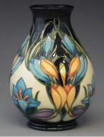Lot 248 - Moorcroft vase   decorated with Spring Pearl