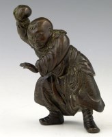 Lot 290 - Japanese bronze figure.