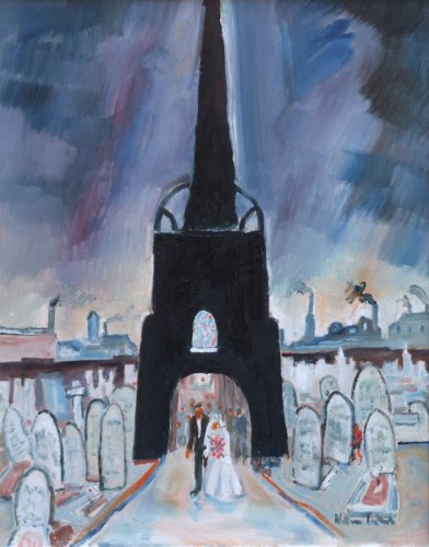 Lot 482 - William Turner, The Wedding, oil.