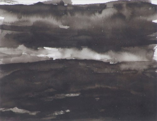 Lot 539 - Trevor Grimshaw, Storm Clouds, ink wash.