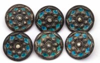 Lot 12 - A set of six Liberty & Co Cymric silver coat buttons