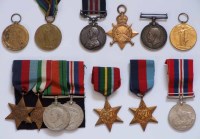 Lot 47 - World War 1 group of four medals awarded to 13651 DVR. C. MASSEY C.75/BDE: R.F.A. and other medals.