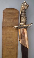 Lot 52 - 1803 Infantry 'Poulson' sword with scroll.