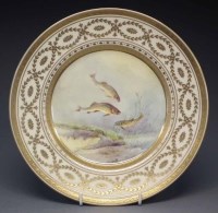 Lot 139 - Minton plate signed T. Colclough   decorated with