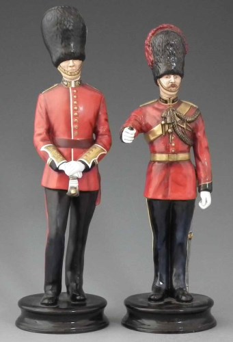 Lot 183 - Two Michael Sutty coldstream guards figures.