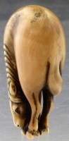Lot 196 - Japanese ivory netsuke of a horse.