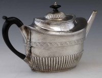 Lot 241 - Newcastle silver teapot