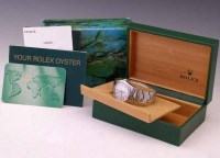 Lot 292 - Boxed Rolex Air King stainless wristwatch 2002.