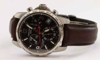 Lot 296 - Certina DS Podium chrongraph wrist watch, black