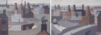 Lot 307 - Jack Clarkson, Canal Bridge 1 and Canal Bridge 2, oil on board (2).