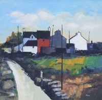 Lot 336 - Mike McDonald, The Village, oil.