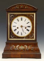 Lot 422 - Rosewood bracket cuckoo clock.
