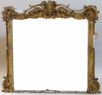 Lot 431 - Overmantel mirror.