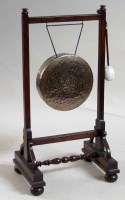 Lot 462 - Edwardian oak gong.