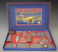 Lot 18 - Meccano Aeroplane Constructor Set 1  with