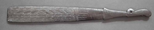 Lot 78 - Oceanic Papua New Guinea sword club  carved from
