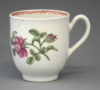 Lot 122 - Worcester coffee cup of Jacobite significance