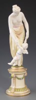 Lot 169 - Minton figure of a lady and cherub,   modelled