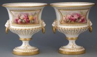 Lot 171 - Pair of Worcester vases.