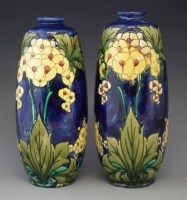 Lot 172 - Pair of Minton secessionist ware vases.