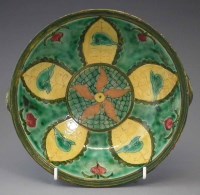 Lot 182 - Della Robbia twin handled bowl probably by Ruth Bare