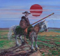 Lot 345 - Francis Wainwright, Don Quixote, acrylic.