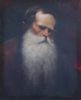 Lot 441 - H. Oesterschmidt, 19th century, Portrait of an elderly gentleman, oil.